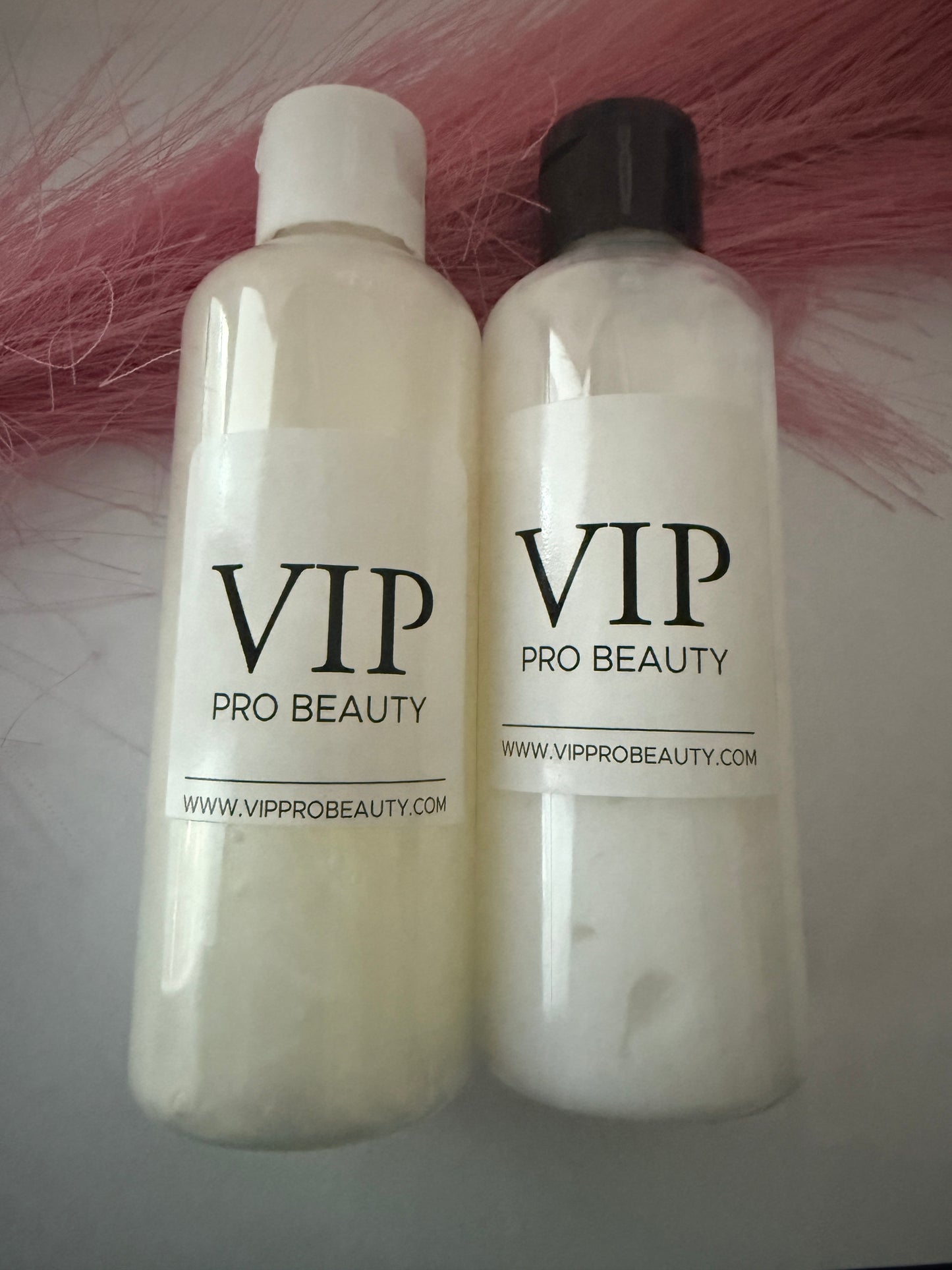 3.5 oz travel size shampoo and conditioner (7 oz total)