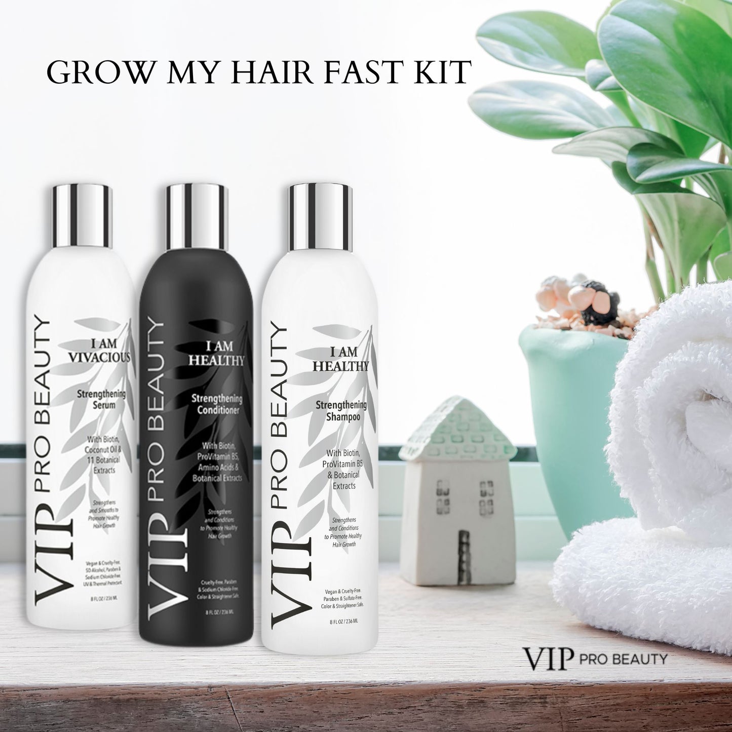 Grow my hair fast kit! 3- products and Free Turban Towel